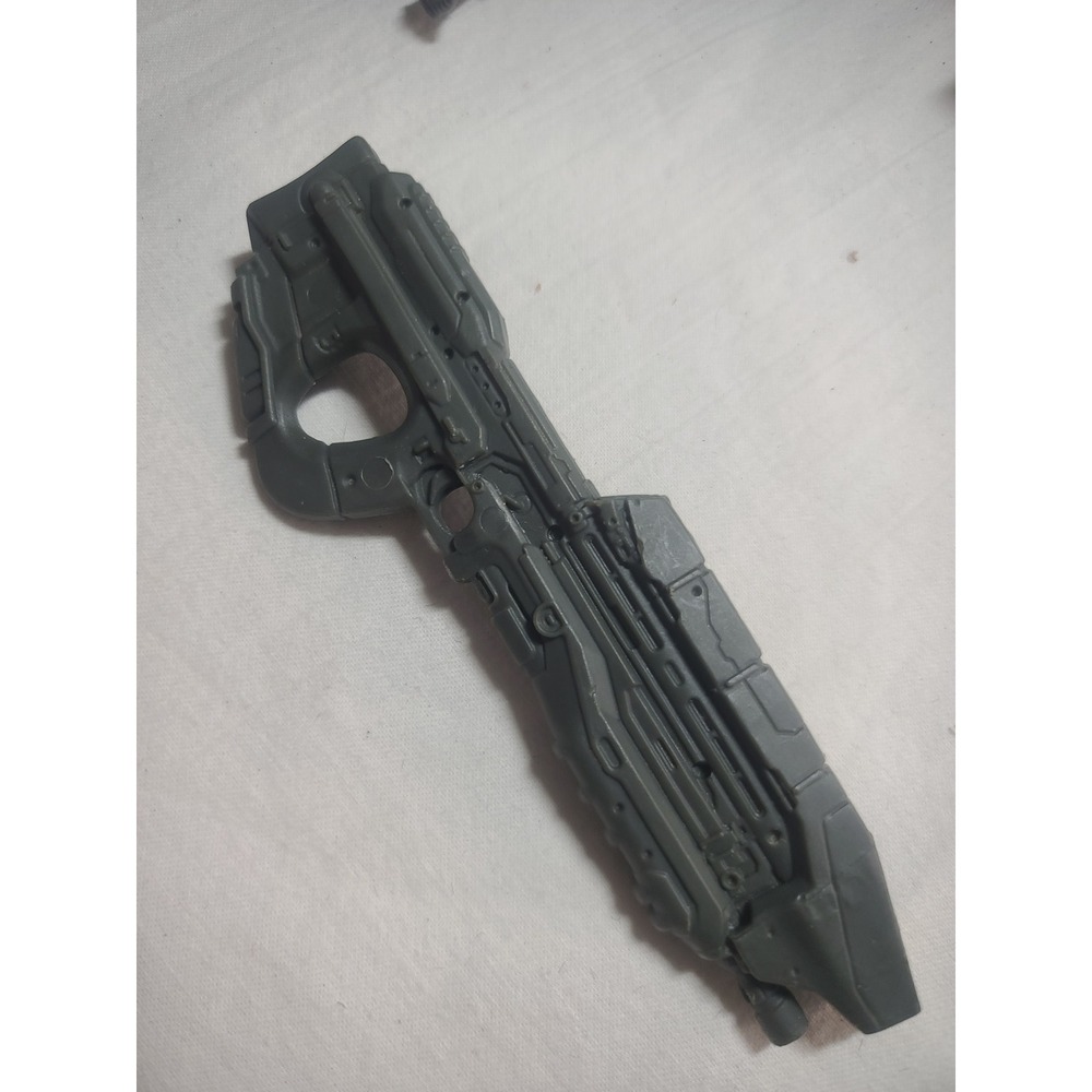 Halo Spartan Assault Rifle Toy Accessory Grey Plastic Weapon 6.5 inch Action Fig